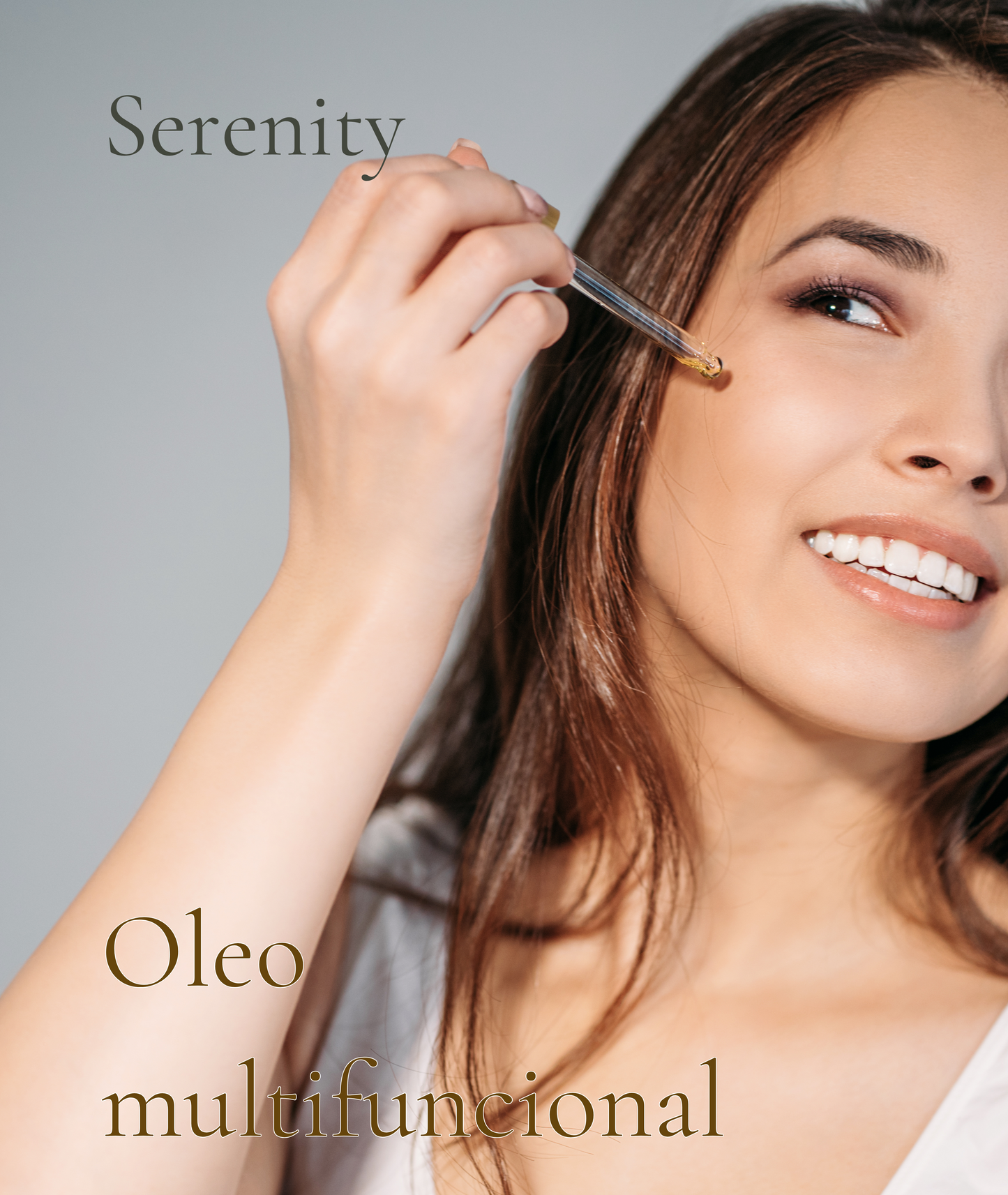 Hidrata, nutre, repara. Efecto duradero sin obstruir los poros. Oleo facial multifuncional Serenity