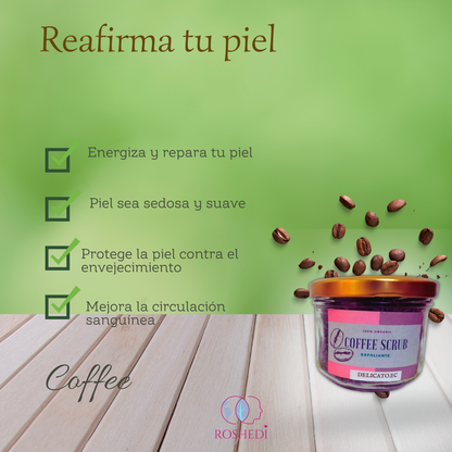 Coffee Scrub. Piel luminosa, uniforme y suave