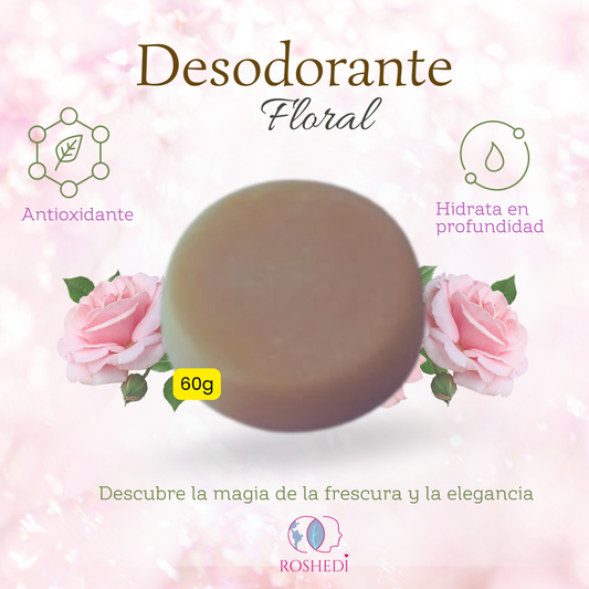 Desodorante Floral, libre de mal olor, sirve para atenuar manchitas