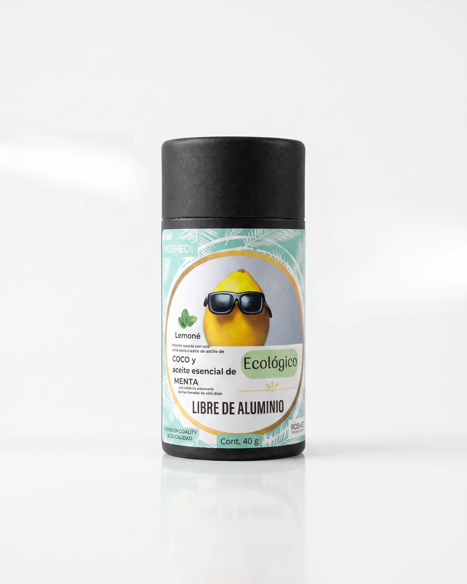 Desodorante Lemoné sin sales de aluminio, aclarado natural
