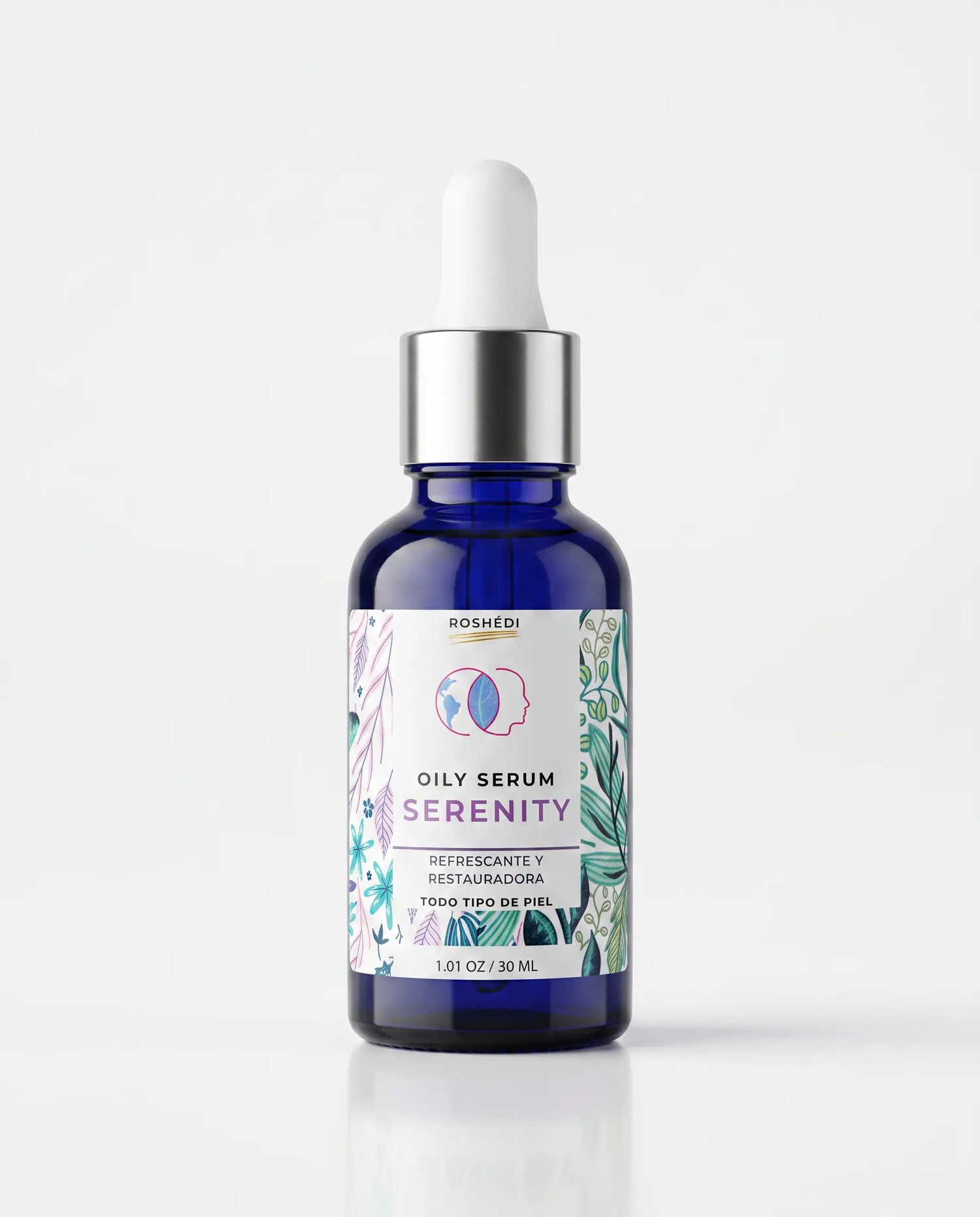 Hidrata, nutre, repara. Efecto duradero sin obstruir los poros. Oleo facial multifuncional Serenity